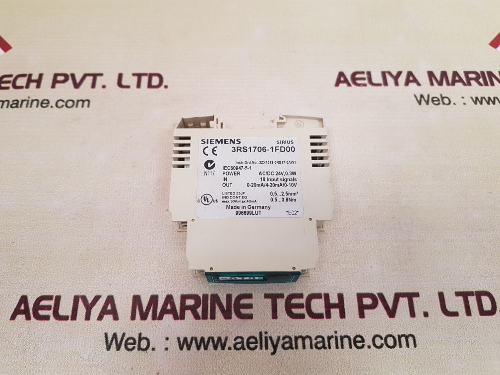 Siemens 3rs1706-1fd00 sirius interface converter
