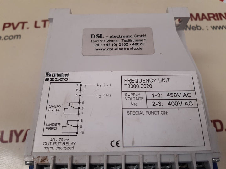Selco t3000 frequency unit t3000.0020