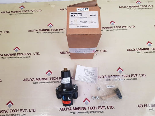 Parker watts r119-04cp regulator 0-9 bar 0-125 psig

