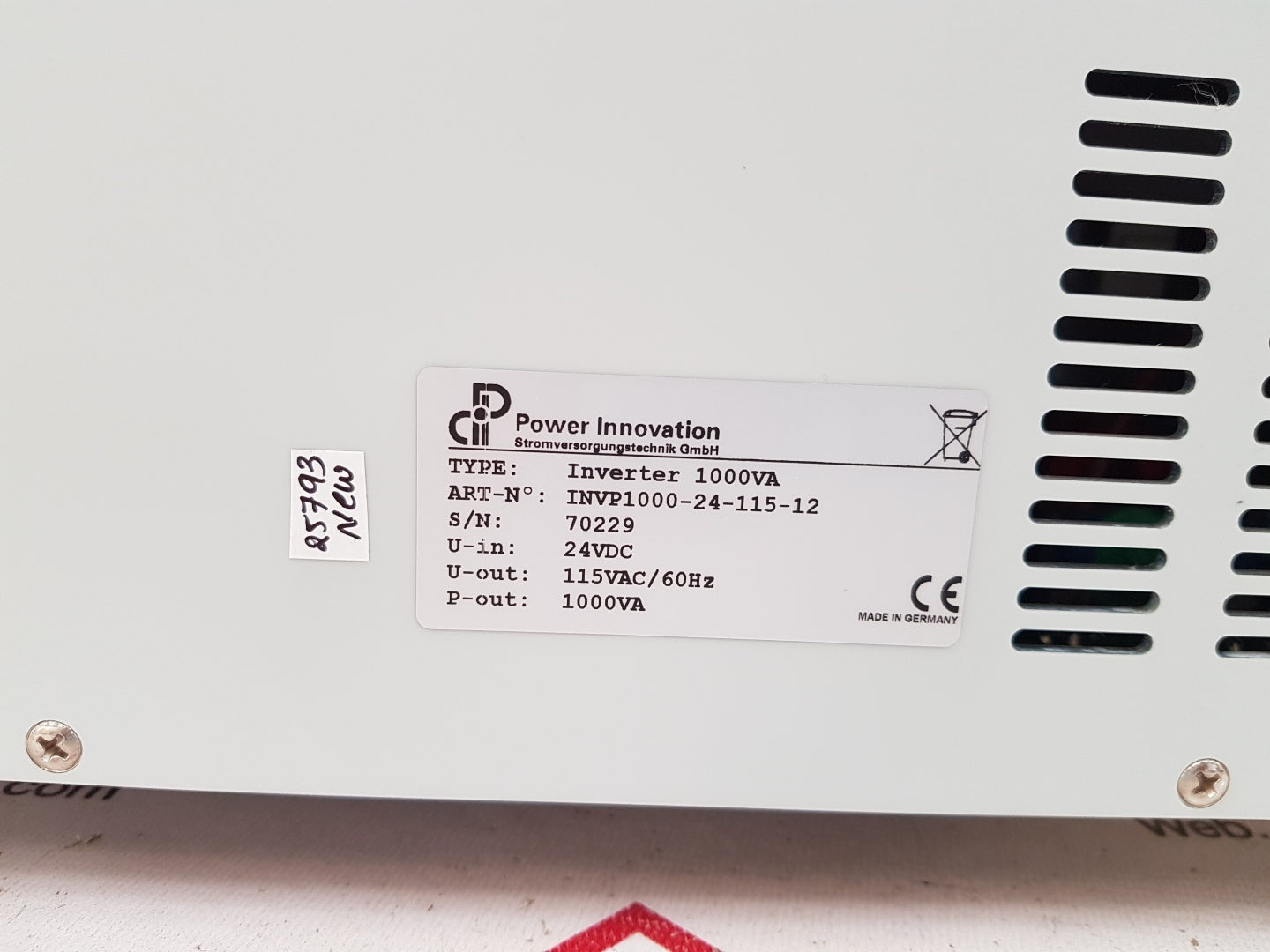Power innovation invp1000-24-115-12 inverter 1000va
