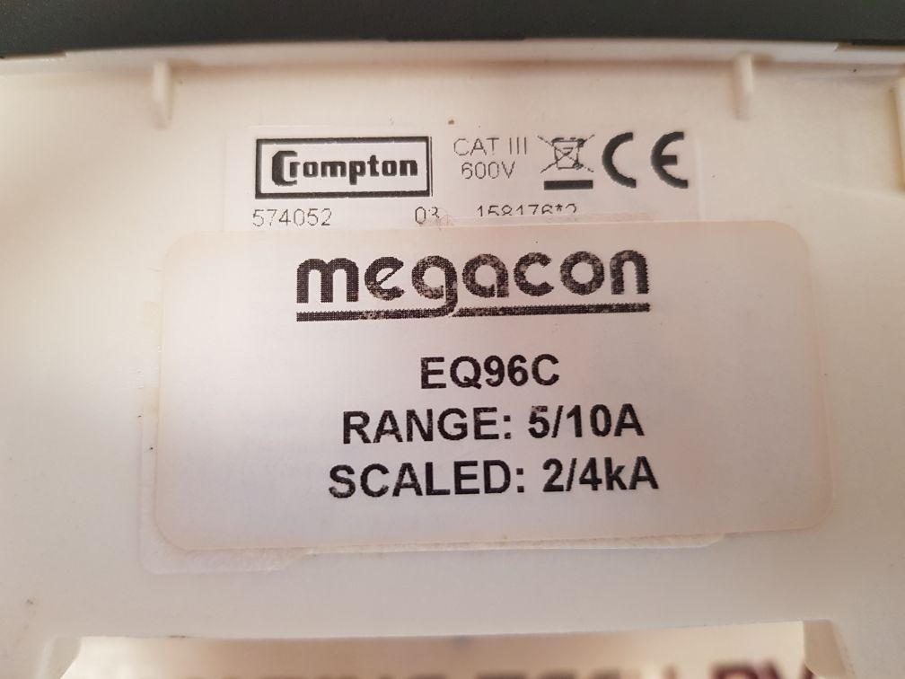 Megacon eq96c amp meter range: 5/10a cat iii 600v
