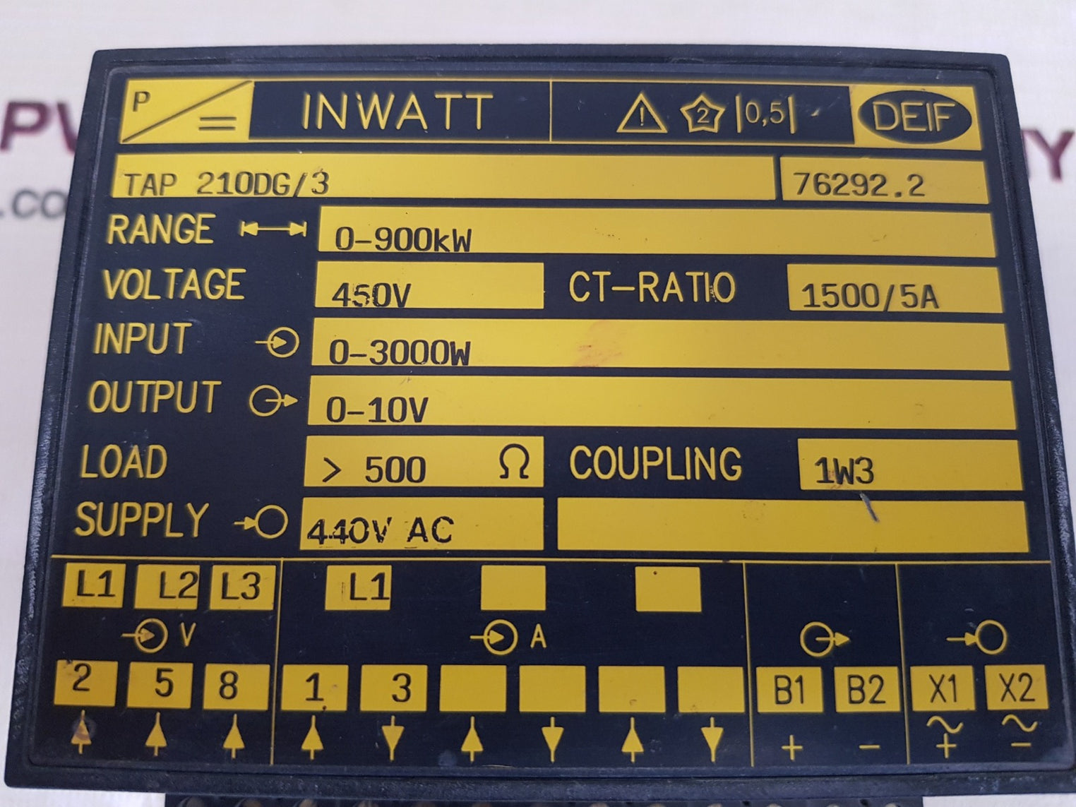 Deif tap 210dg /3 76292.2 transducer 0-900 kw
