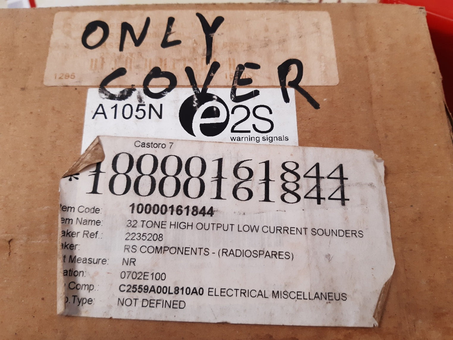 E2s warning signals a105n alert alarm sound 230vac 50/60 hz