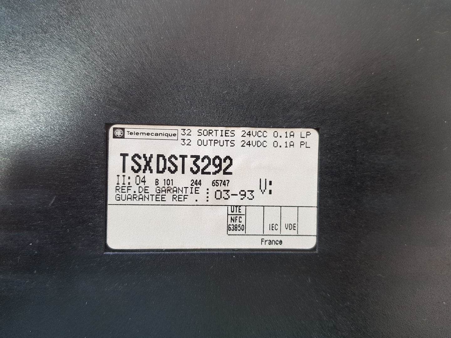 Telemecanique tsxdst3292 module rack