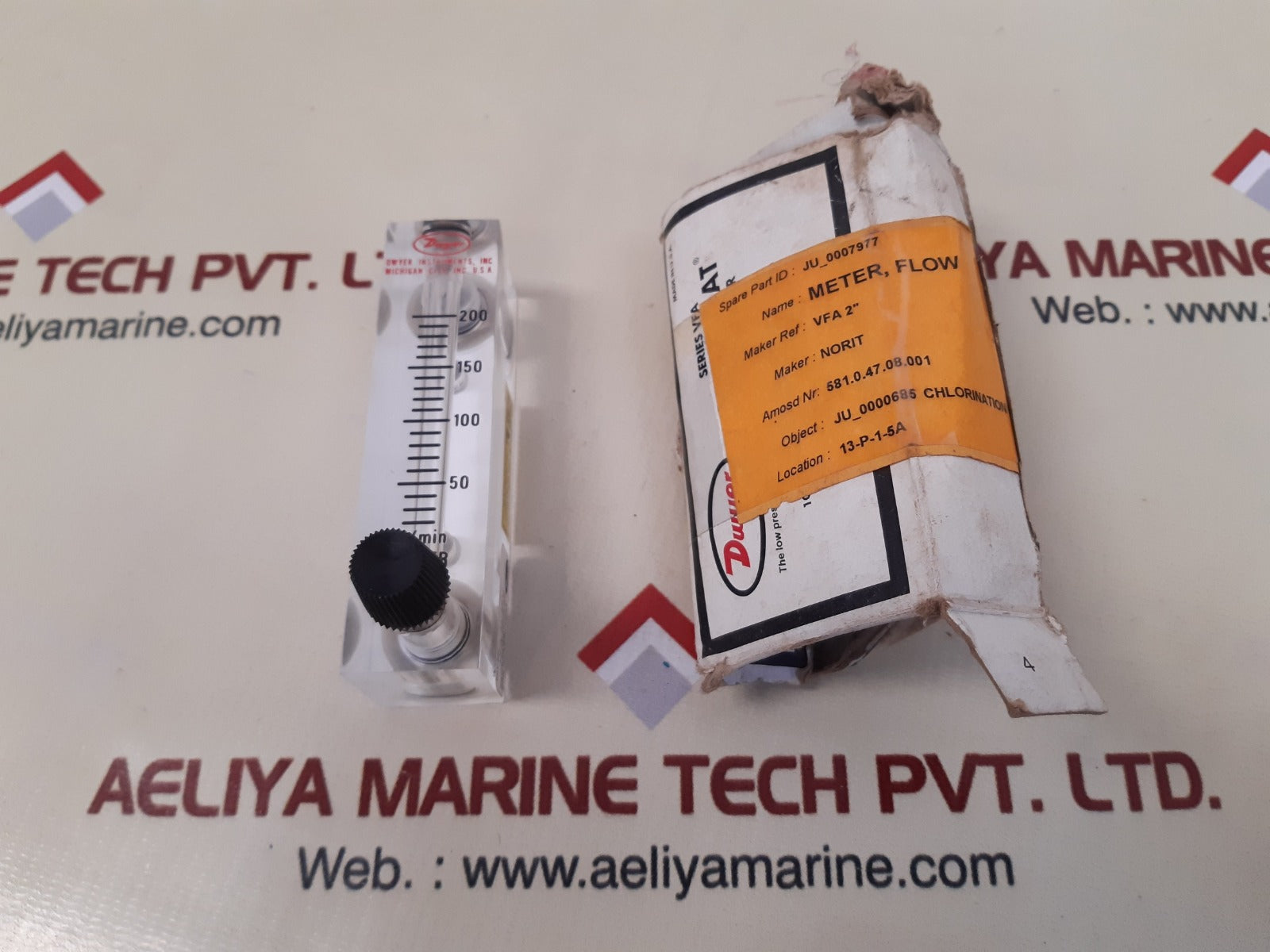 Dwyer vfa-34-ssv flowmeter 