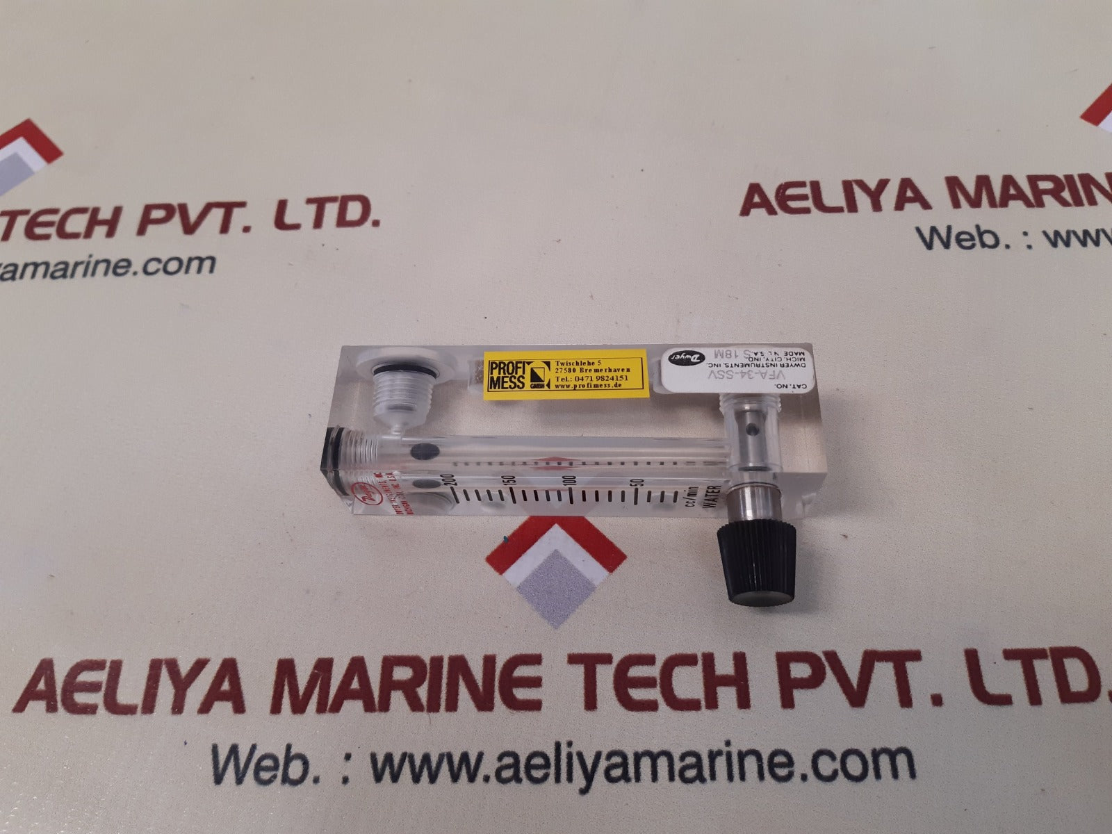 Dwyer vfa-34-ssv flowmeter 