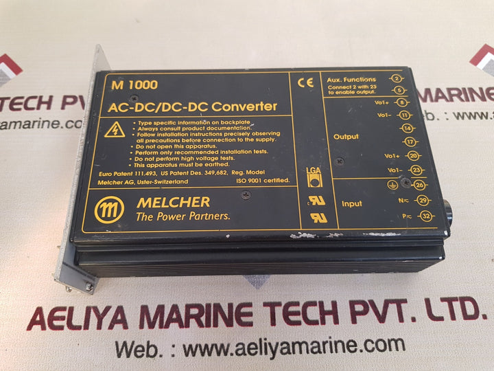 Melcher m 1000 ac-dc/dc-dc converter lm 1602-9rd9a