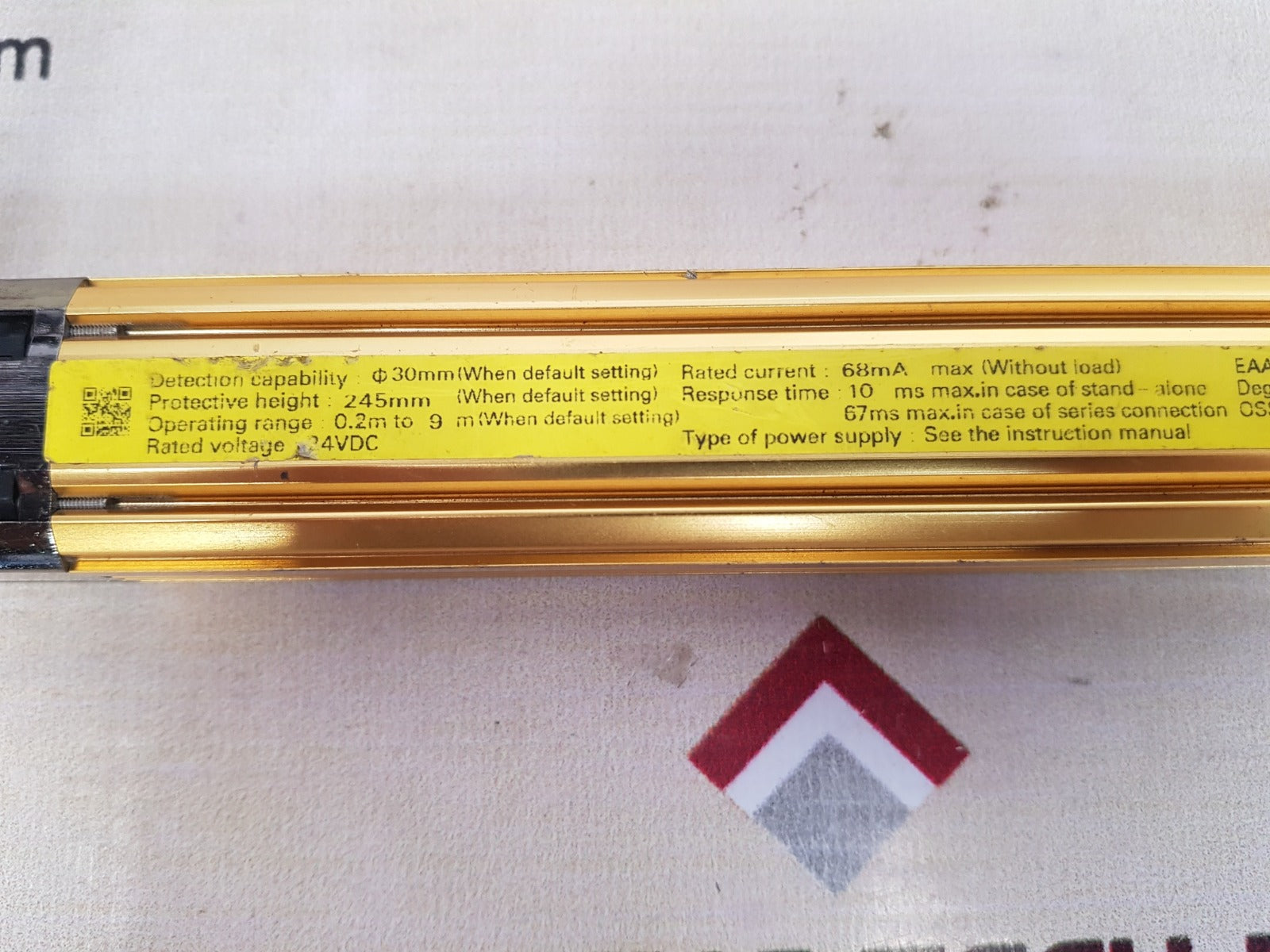 Omron espe sil3 safety light curtain f3sj-a0245p30-d