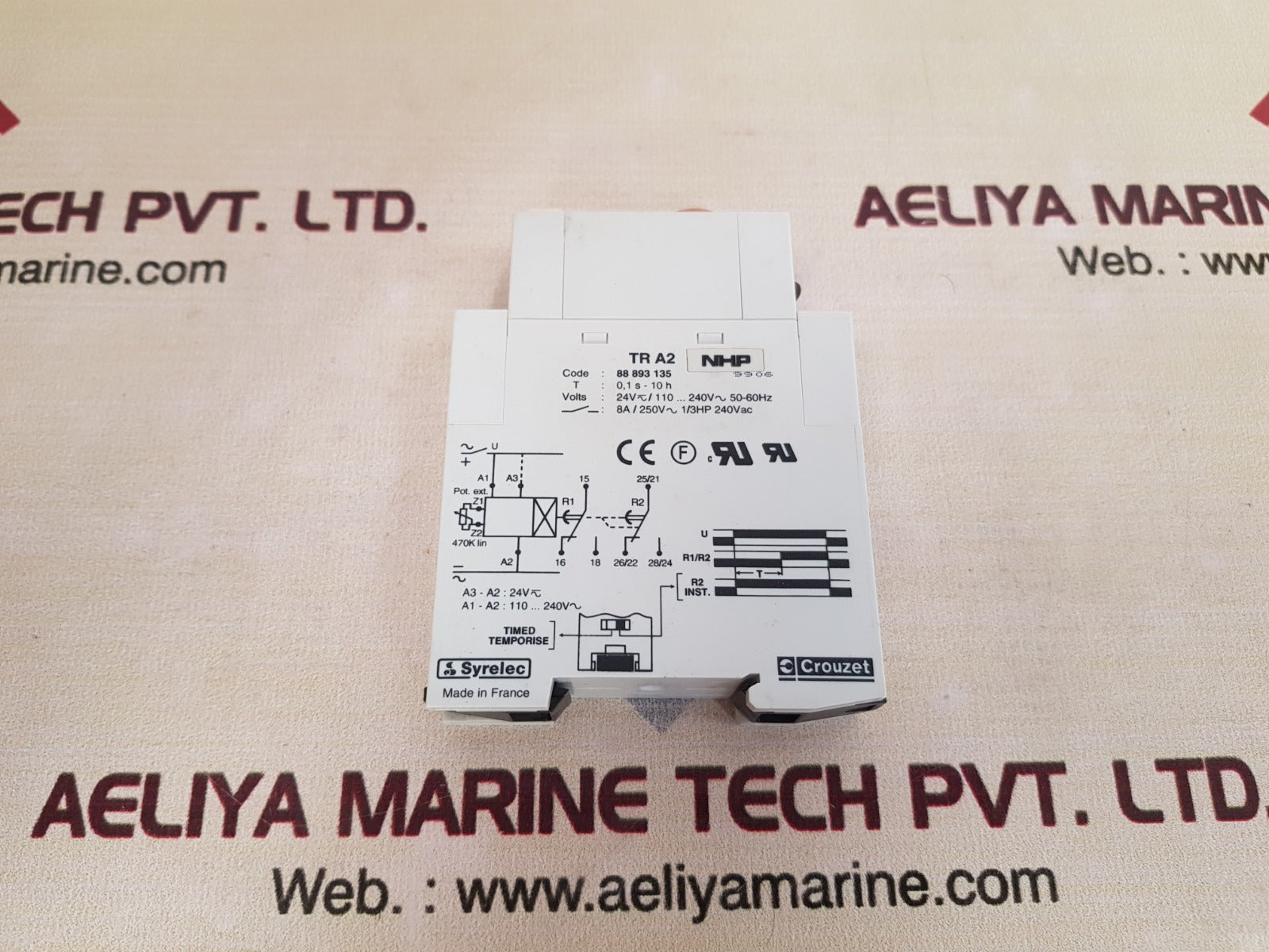 Crouzet tr a2 time delay relay 88 893 135
