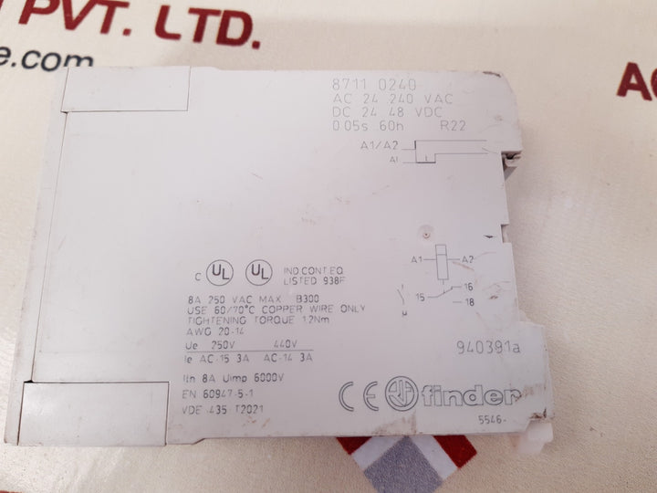Finder 8711 0240 timing relay 