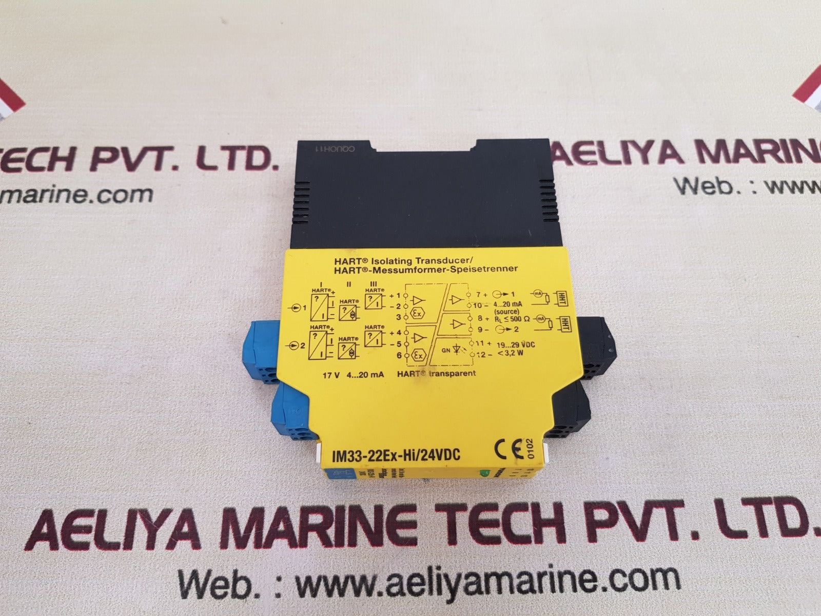 Turck im33-22ex-hi/24vdc isolating transducer