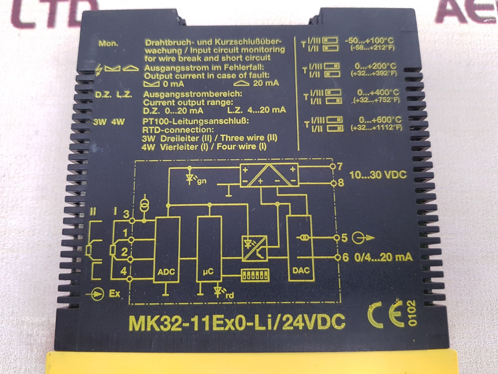 Turck mk32-11ex0-li/24vdc measuring amplifier