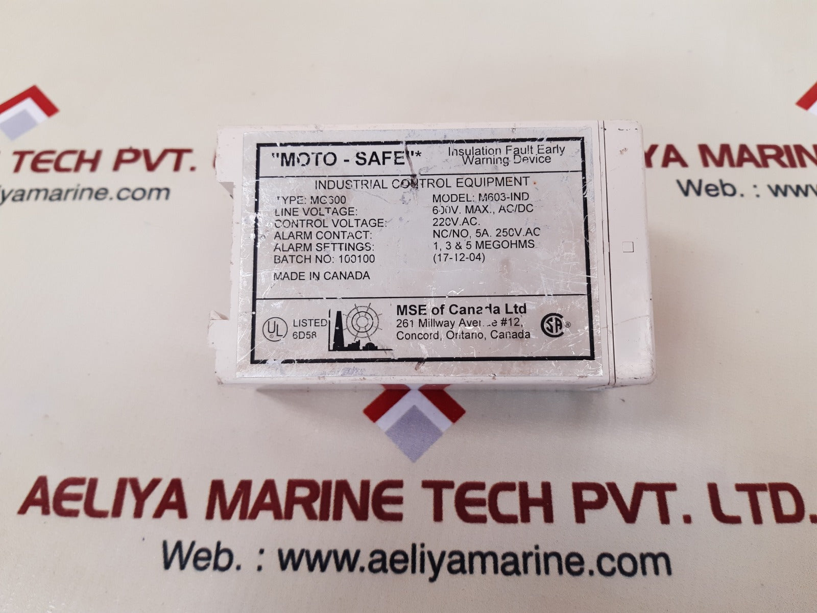 Mse m603-ind insulation monitor