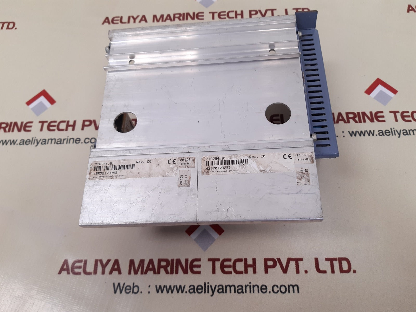 B&r 7ex290.50-1 bus controller with 7bp702.1 module rack