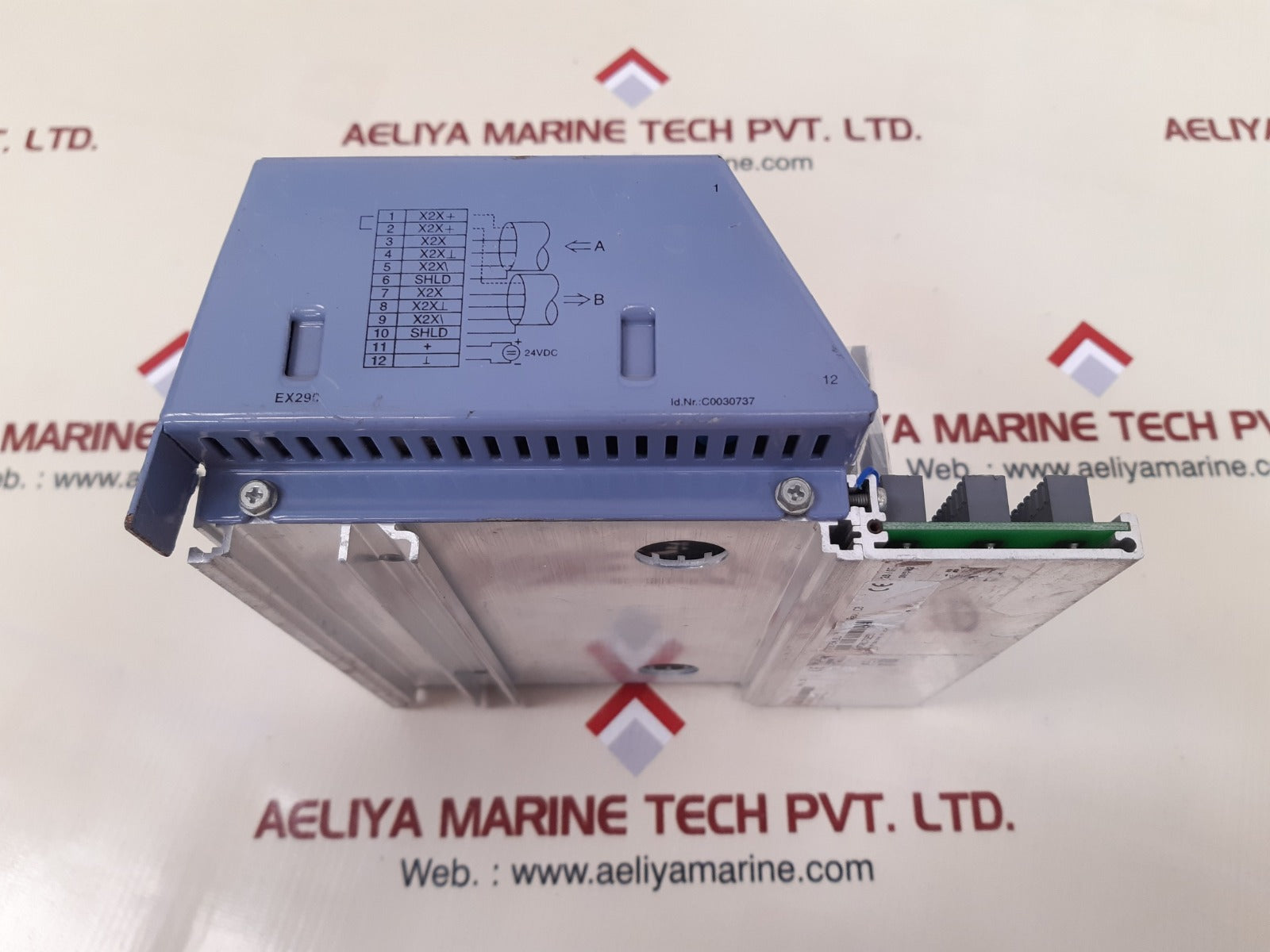 B&r 7ex290.50-1 bus controller with 7bp702.1 module rack