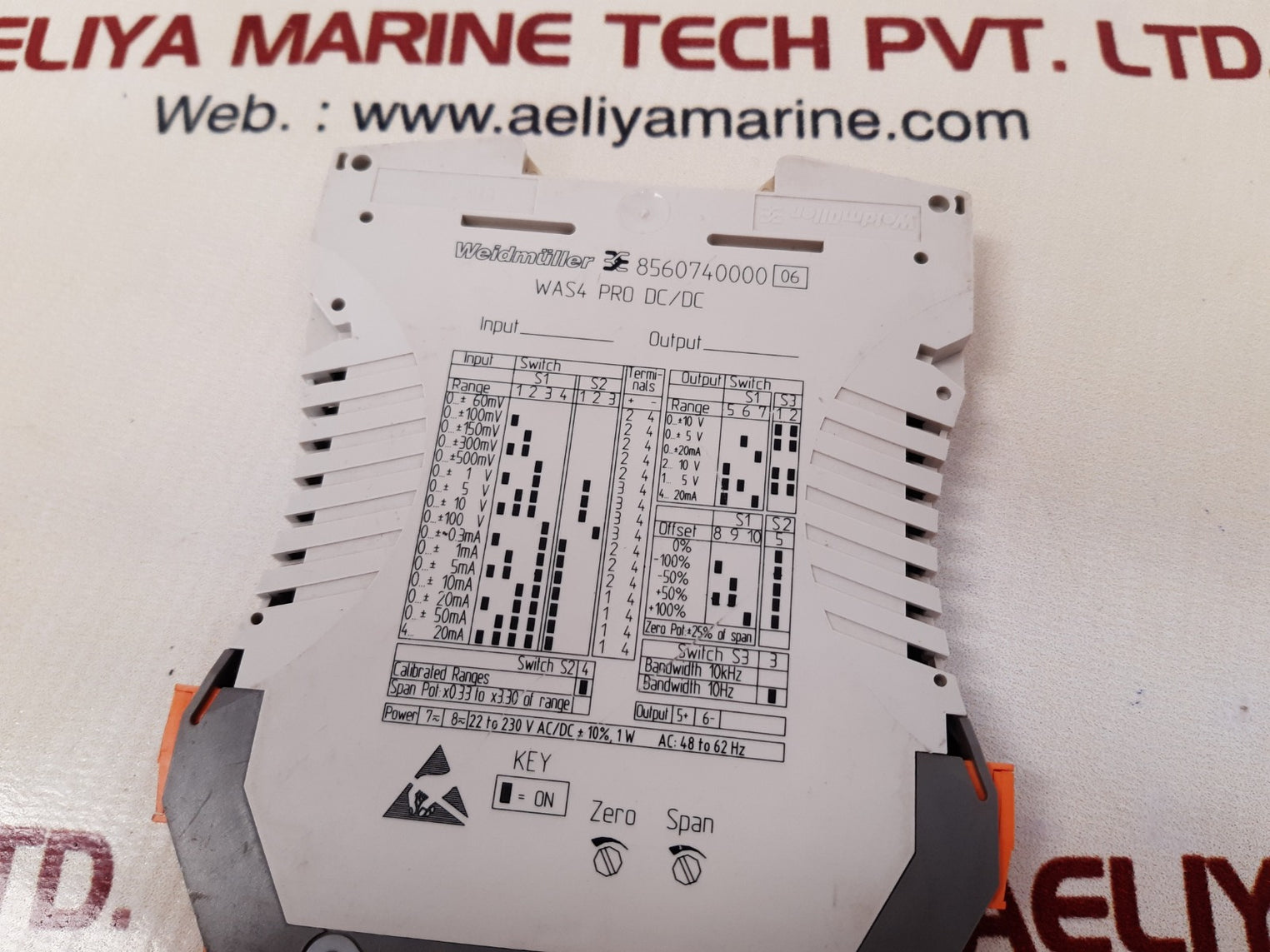 Weidmuller 8560740000 analog signal isolator