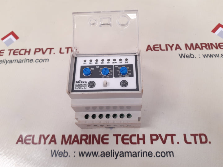 Mikro Elr Din300E Earth Leakage Relay 240Vac