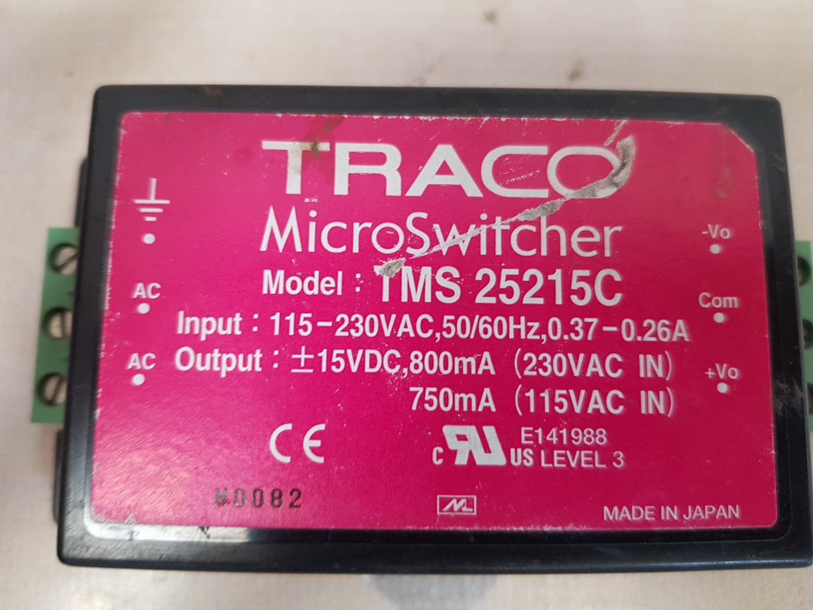 Traco tms 25215c power supply module