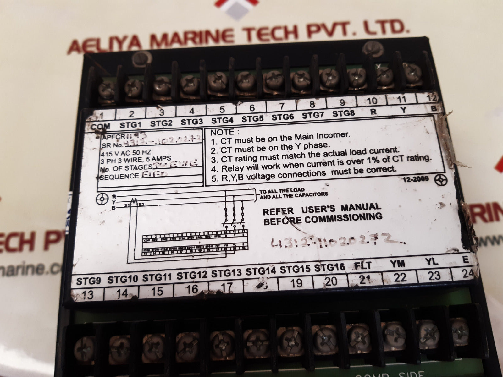 Syntron  1143 automatic power factor control relay 5amps 