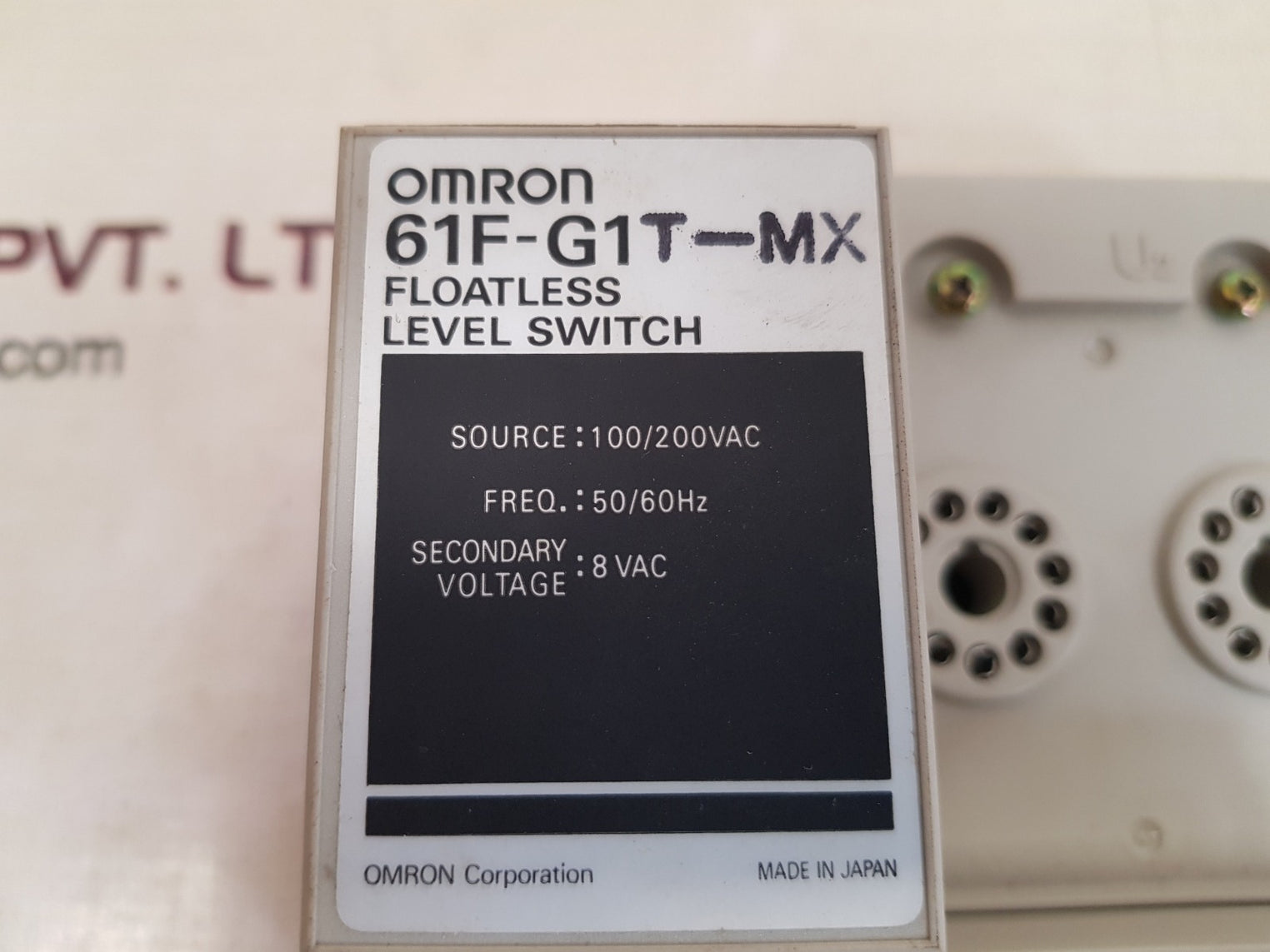 Omron 61f-g1t-mx floatless level switch 100/200vac