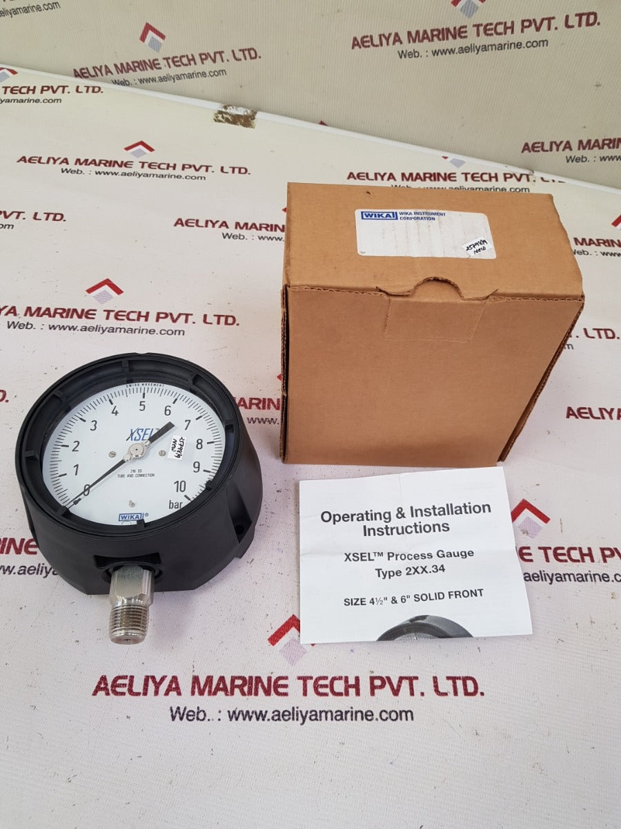 Wika xsel 23x.34 4.5 pressure gauge 0-10 bar 