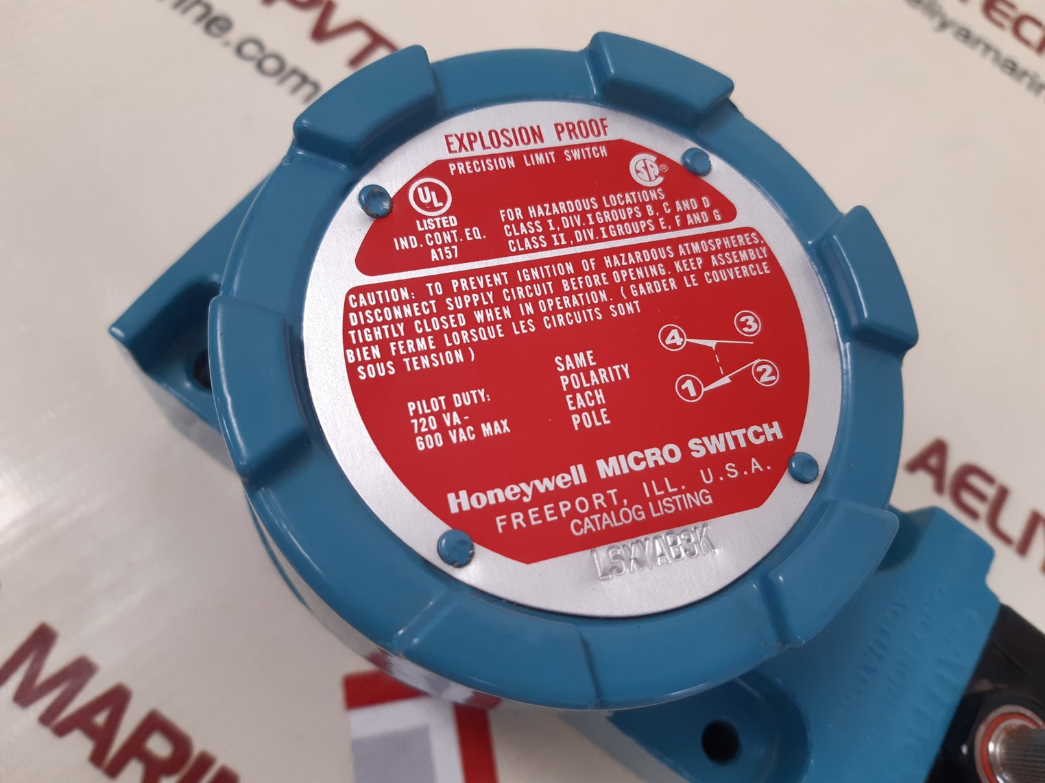 Honeywell lsxyab3k explosion proof precision limit switch 720 va - 600 vac max