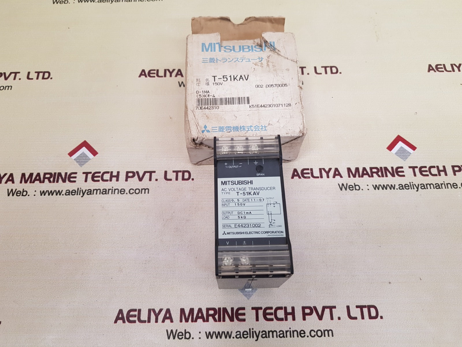 Mitsubishi t-51kav ac voltage transducer 150v