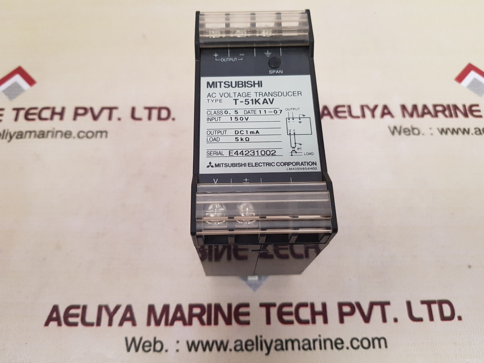 Mitsubishi t-51kav ac voltage transducer 150v