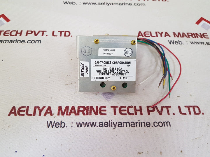 Gai-tronics 10464-002 volume level control receiver assembly