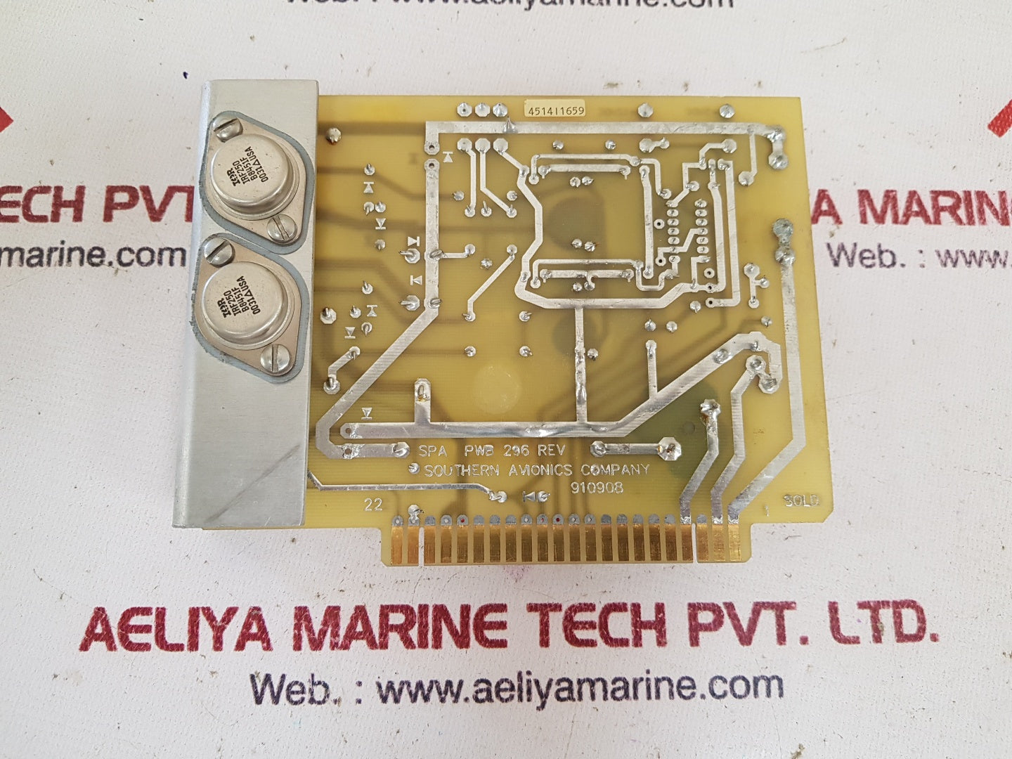 Southern avionics spa pwb 296 pcb card 910908 used