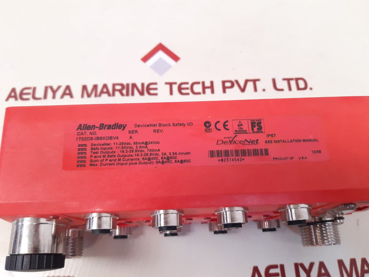 Allen-bradley 1732ds-ib8xobv4 devicenet safety armor block