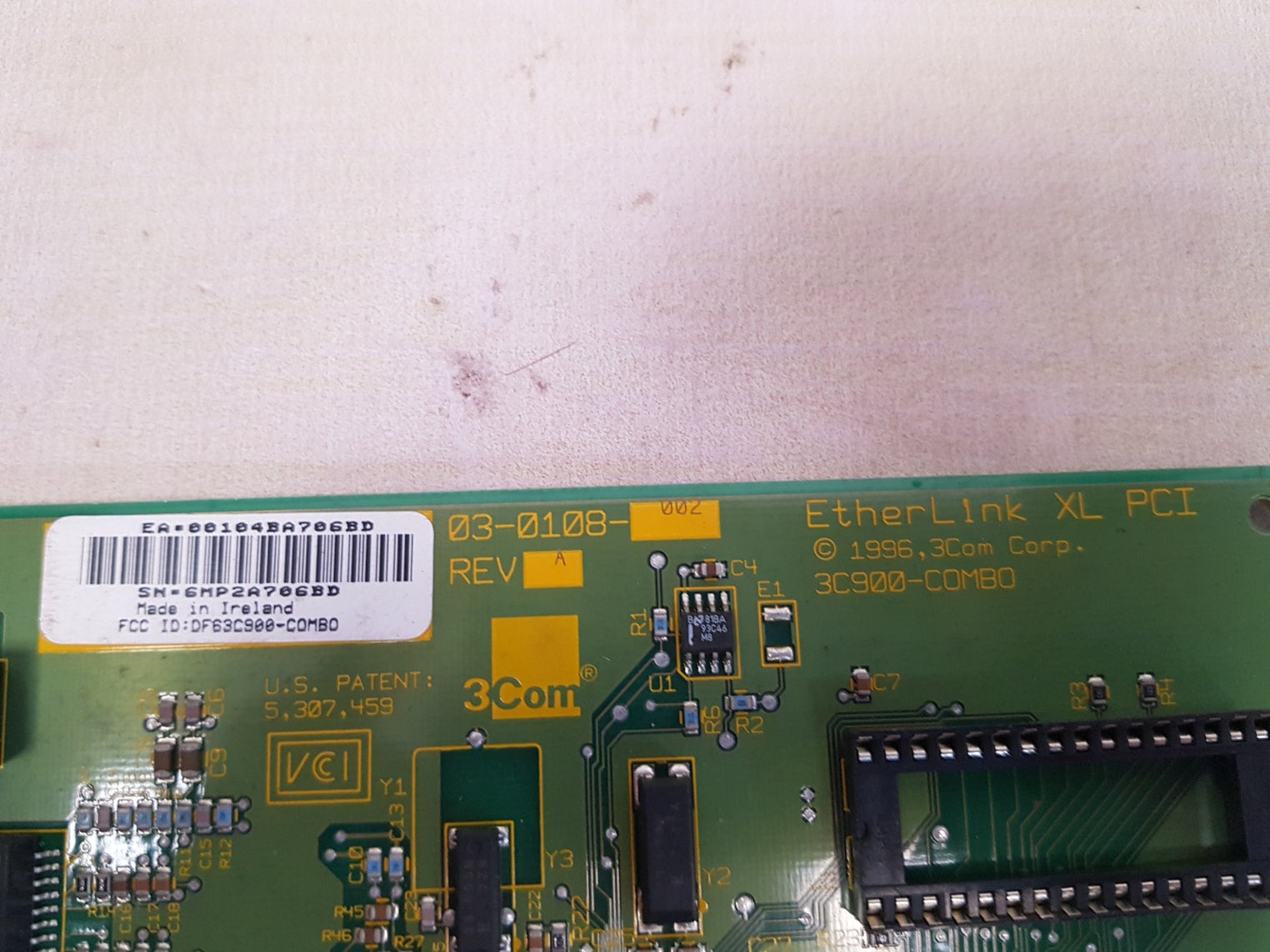 3com 3c900-combo network adapter card 03-0108-002