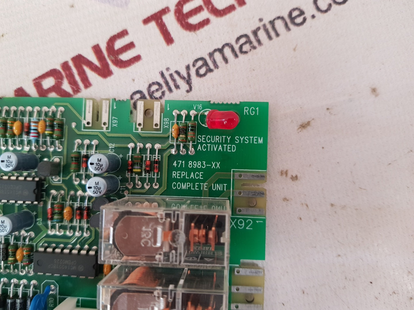 Security system 471 8983-31 pc board