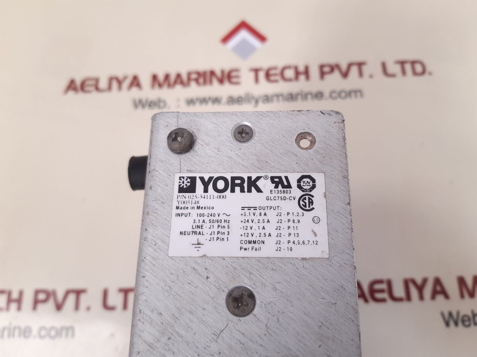 York 025-34111-000 y005148 chiller power supply