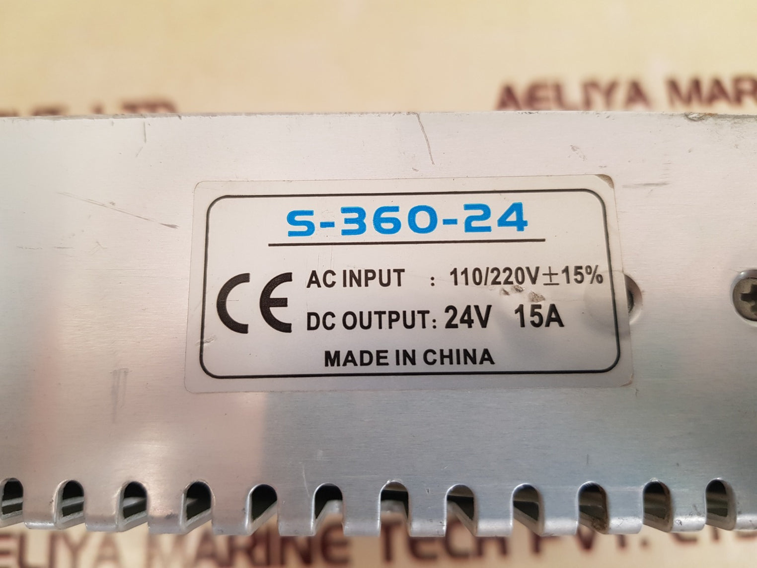 S-360-24 power supply 24v 15a