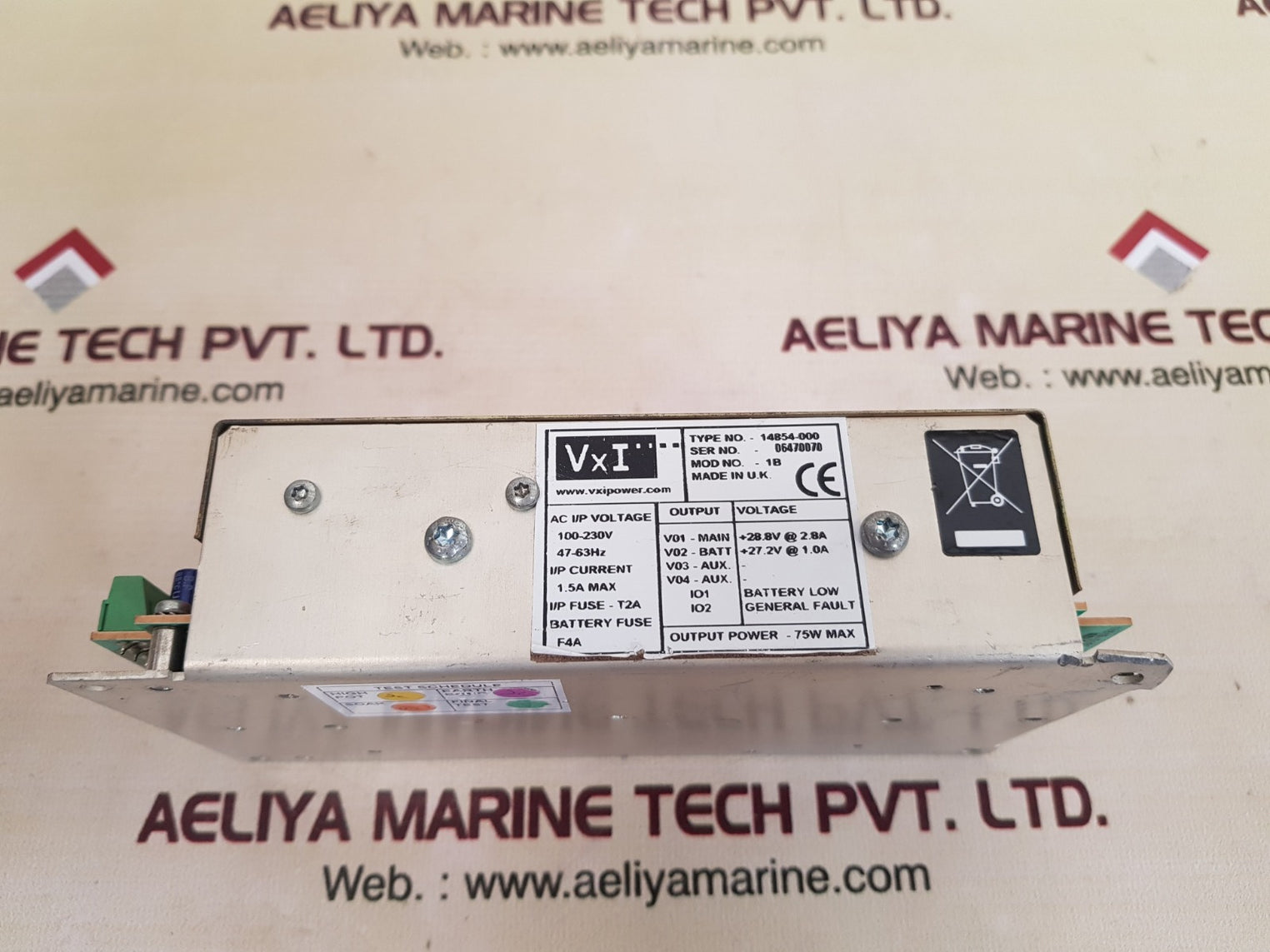 Vxi power 14854-000 battery charger power supply