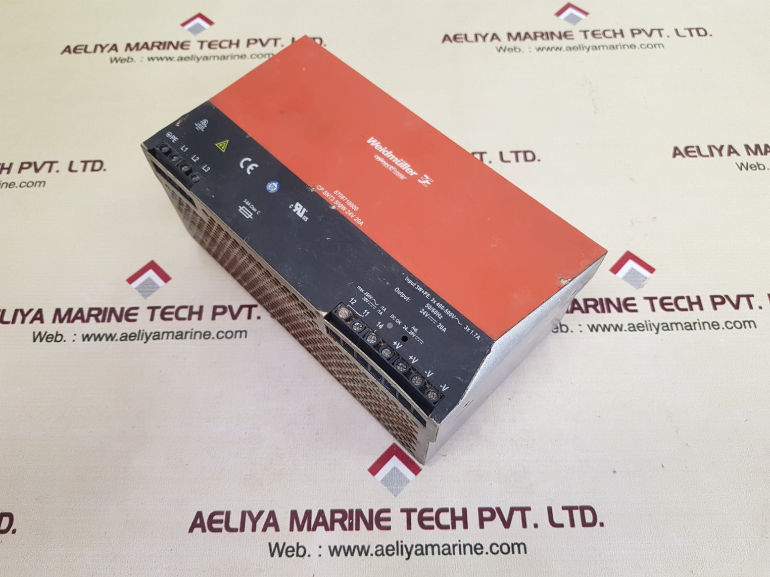 Weidmuller 8708710000 power supply cp snt3 500w 24v 20a