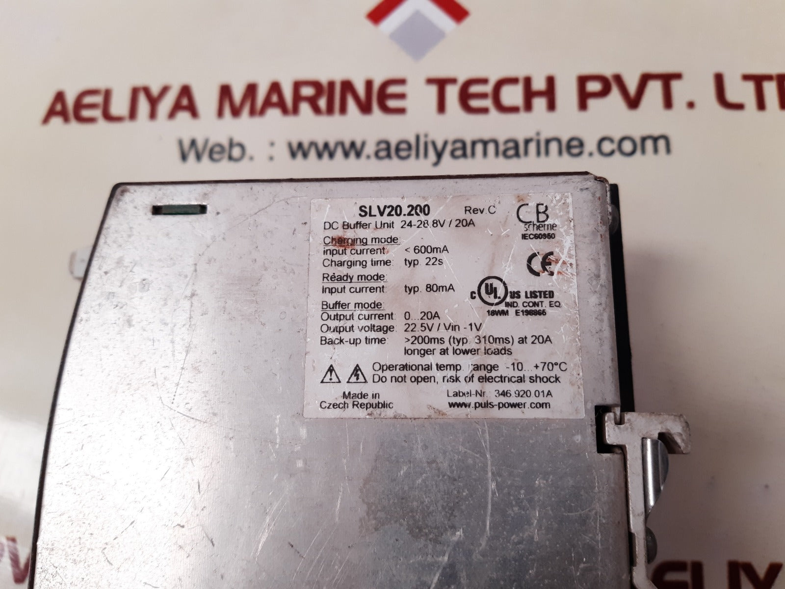 Puls-power slv20.200 rev. c buffer unit