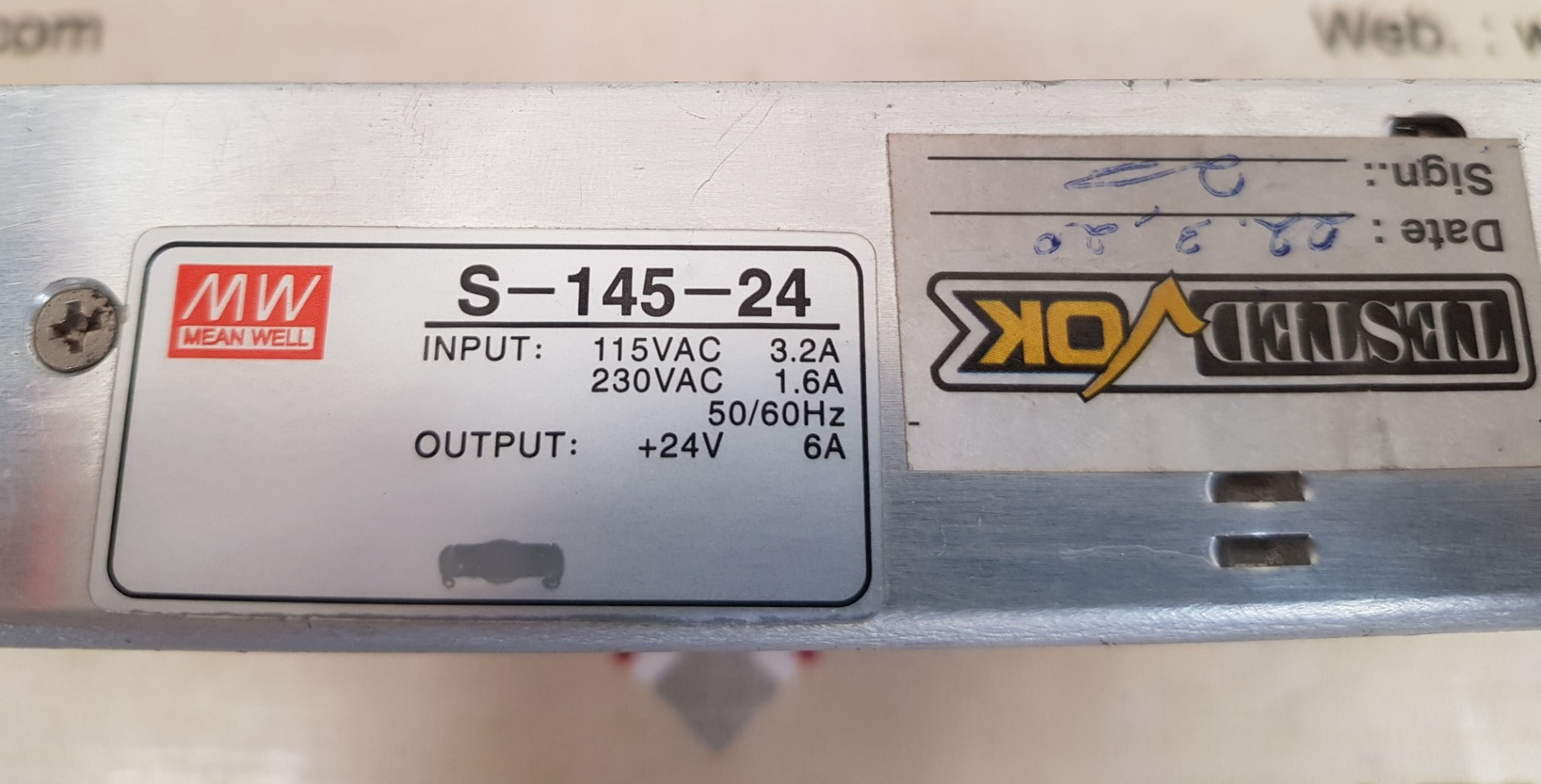 Mean well s-145-24 power supply