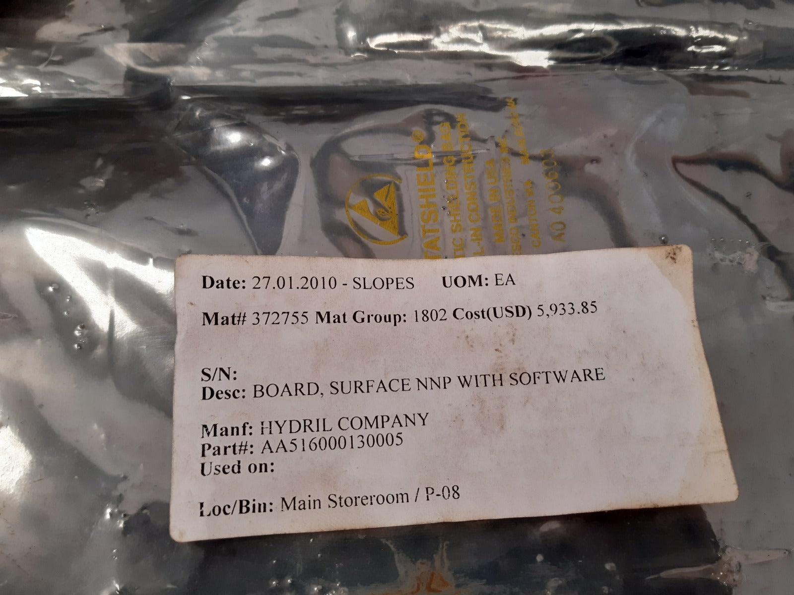 Hydril aa5160001300 network node processor rev.e