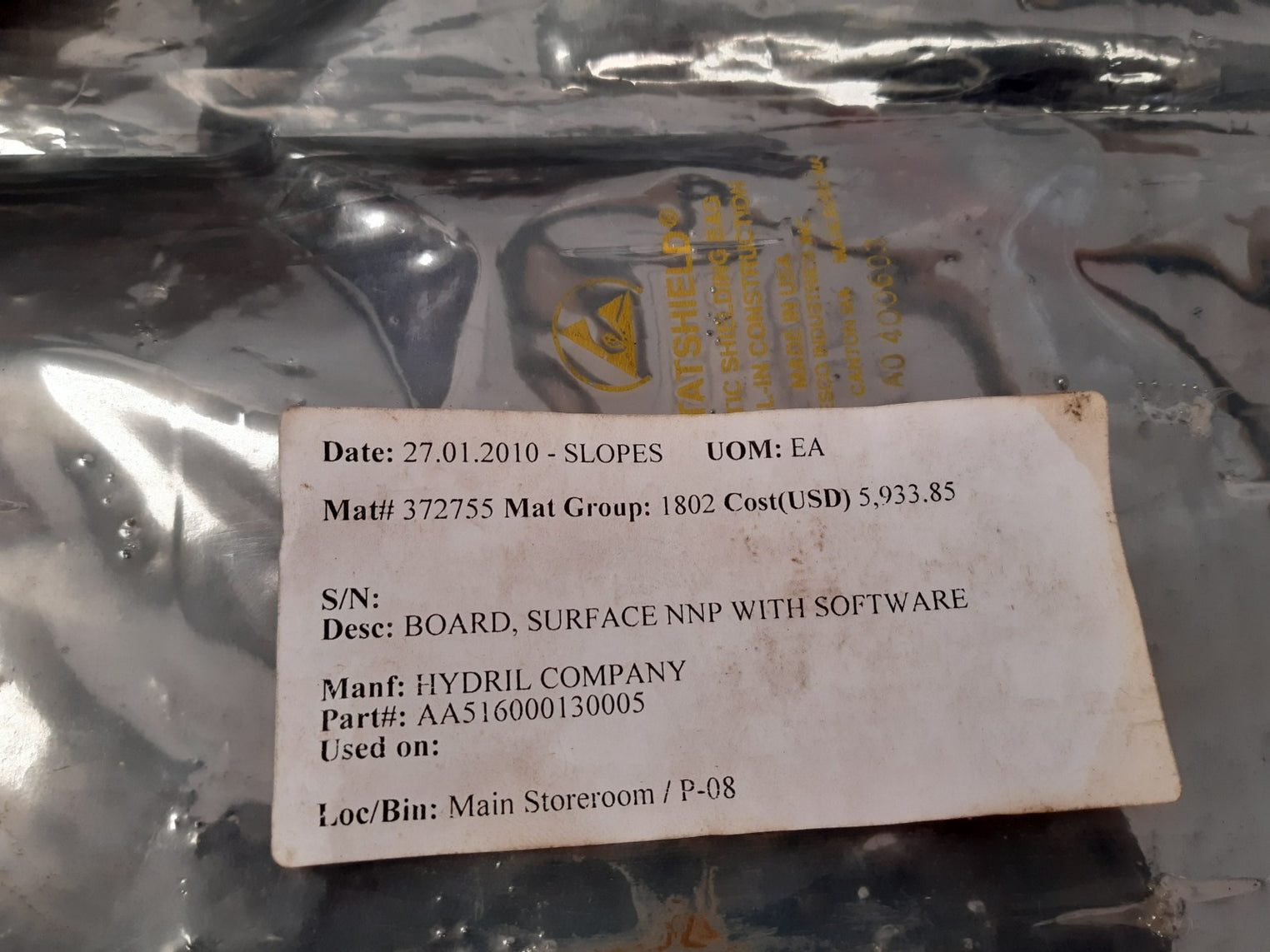 Hydril aa5160001300 network node processor rev.e