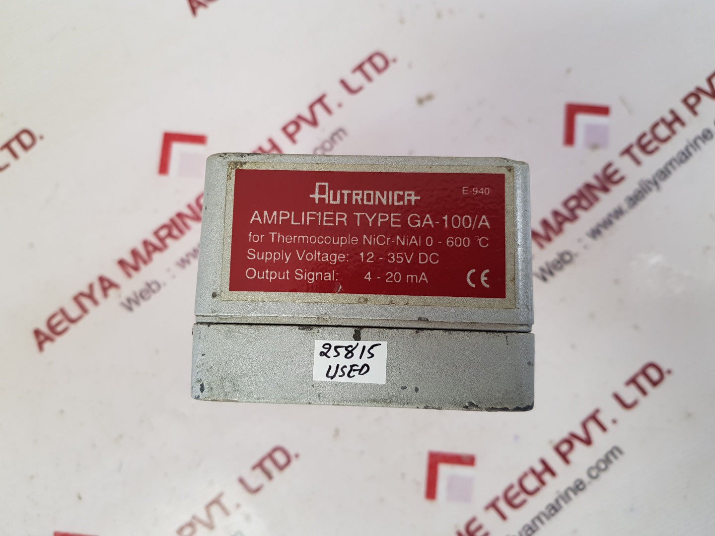 Autronica ga-100/a thermocouple amplifier 0-600°c 12-35vdc