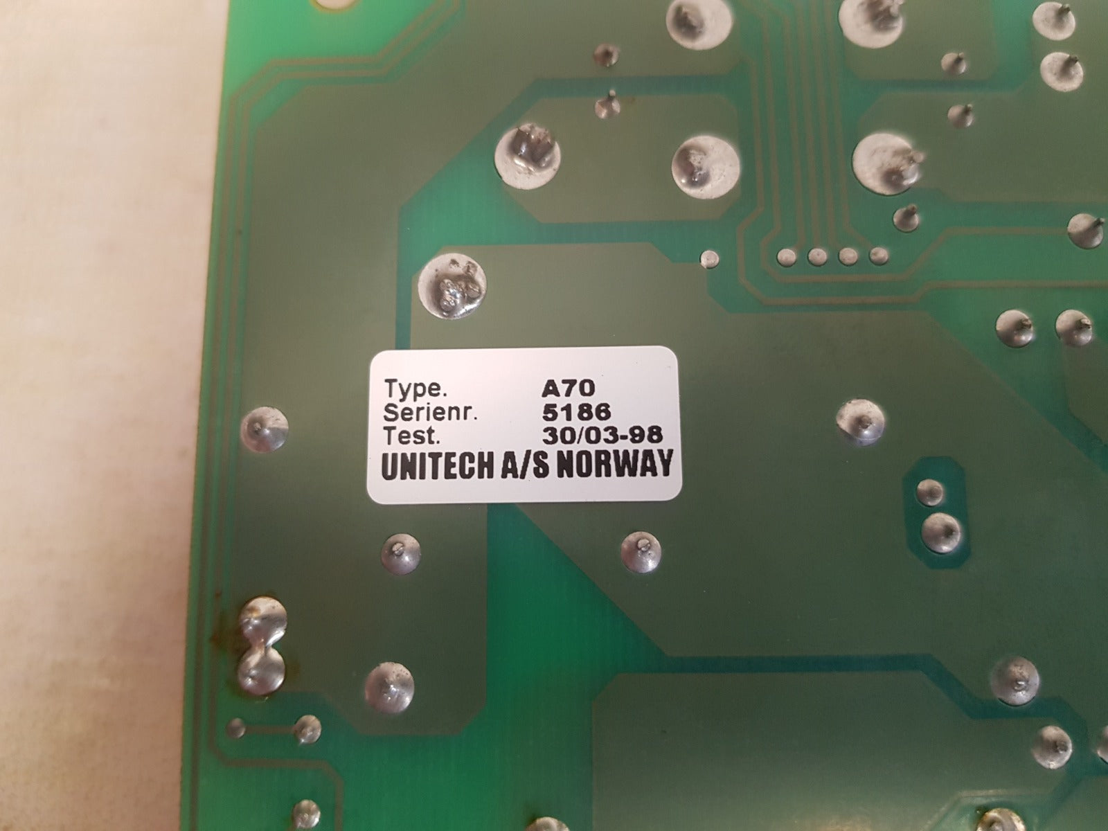 Unitech a70q01i pcb card a70