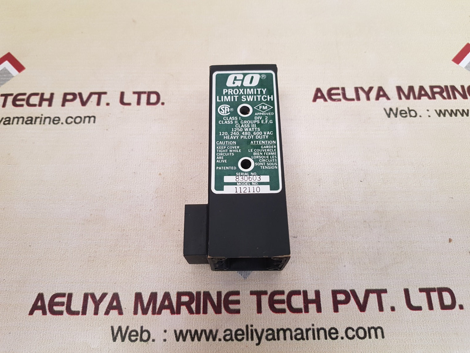 Go systems 112110 proximity limit switch 1250 watts