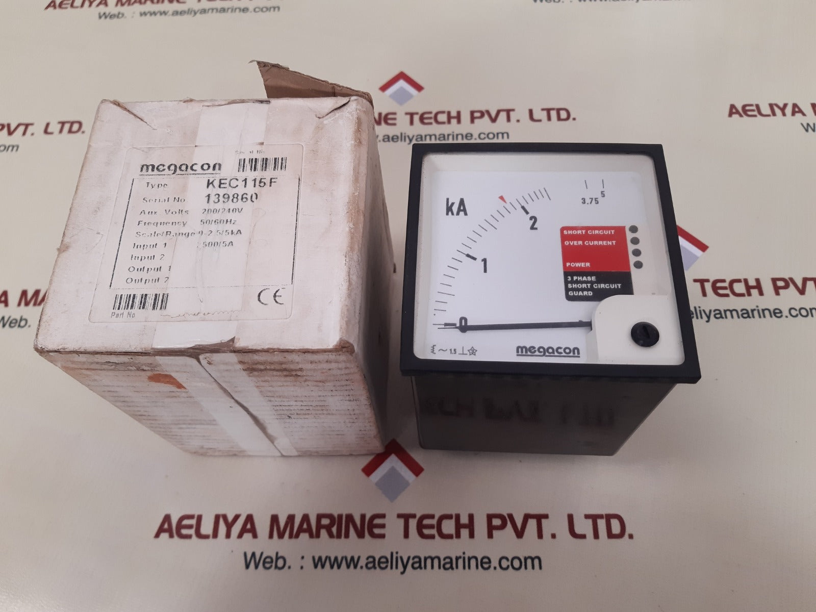 Megacon kec115f short circuit and over current guard 0-2.5/5ka