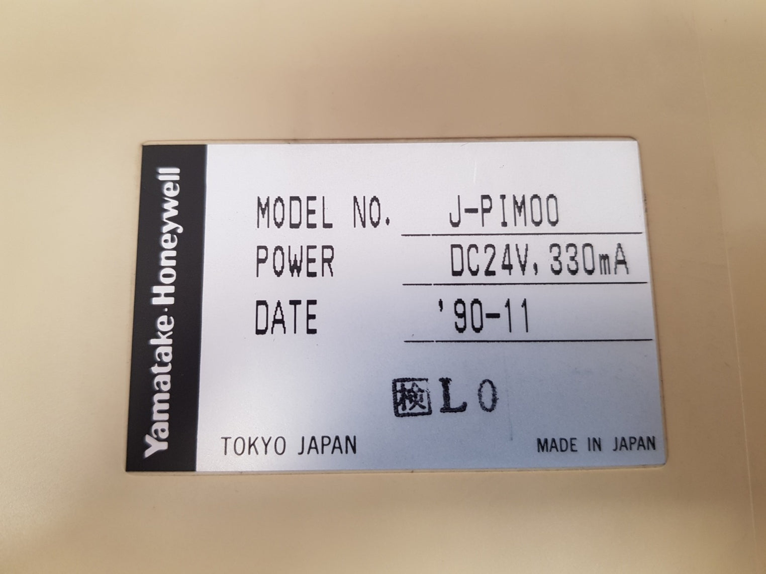 Yamatake-honeywell j-pim00 control module