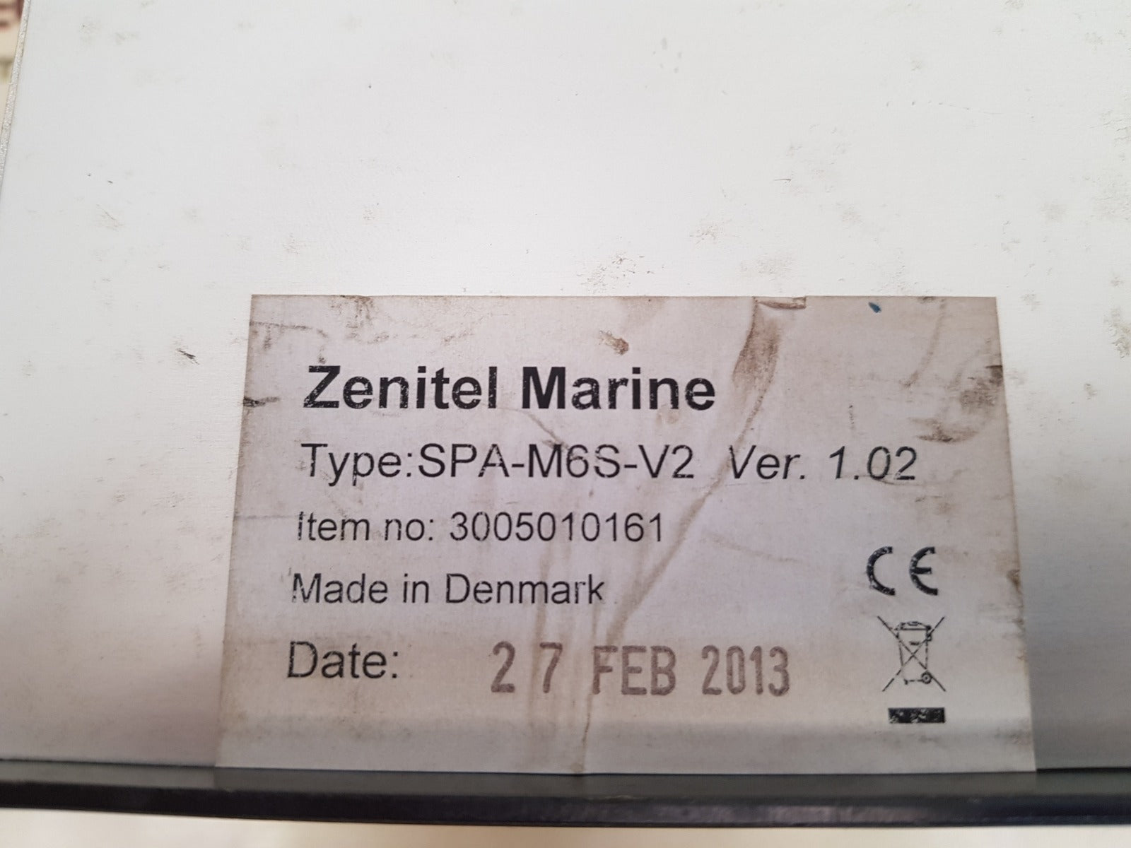 zenitel spa-m6s-v2 pa panel single 3005010161