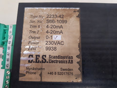 Scandinavian 2233-42 programmable controller 230vac

