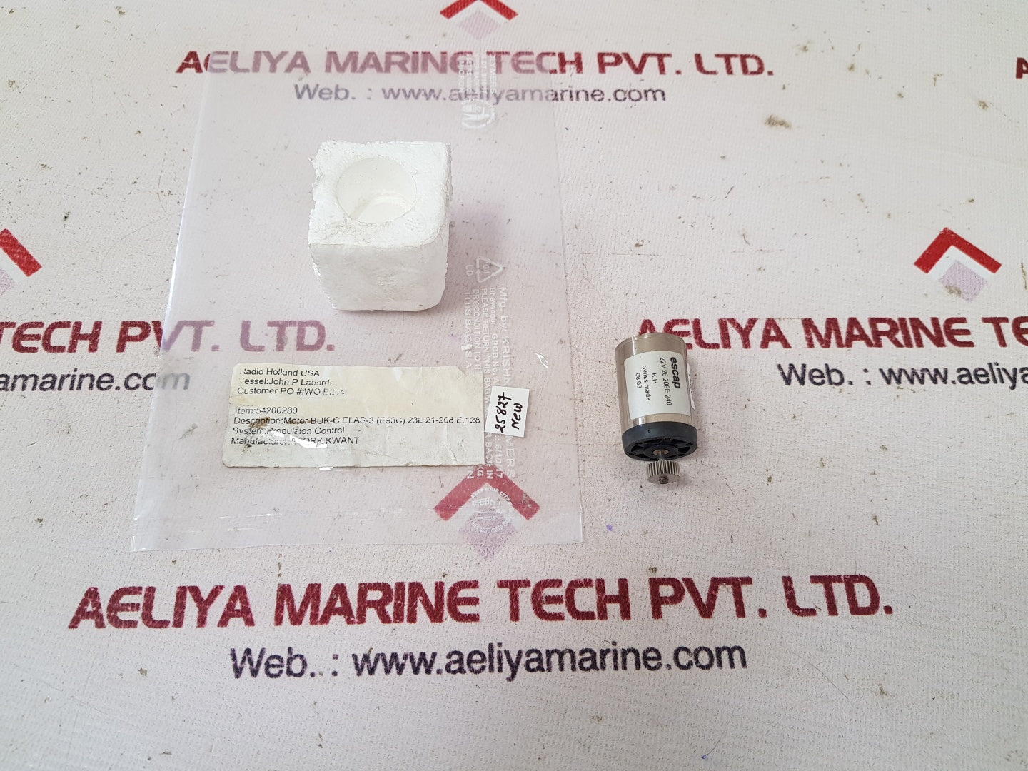 Escap 22v 28 208e 240 motor