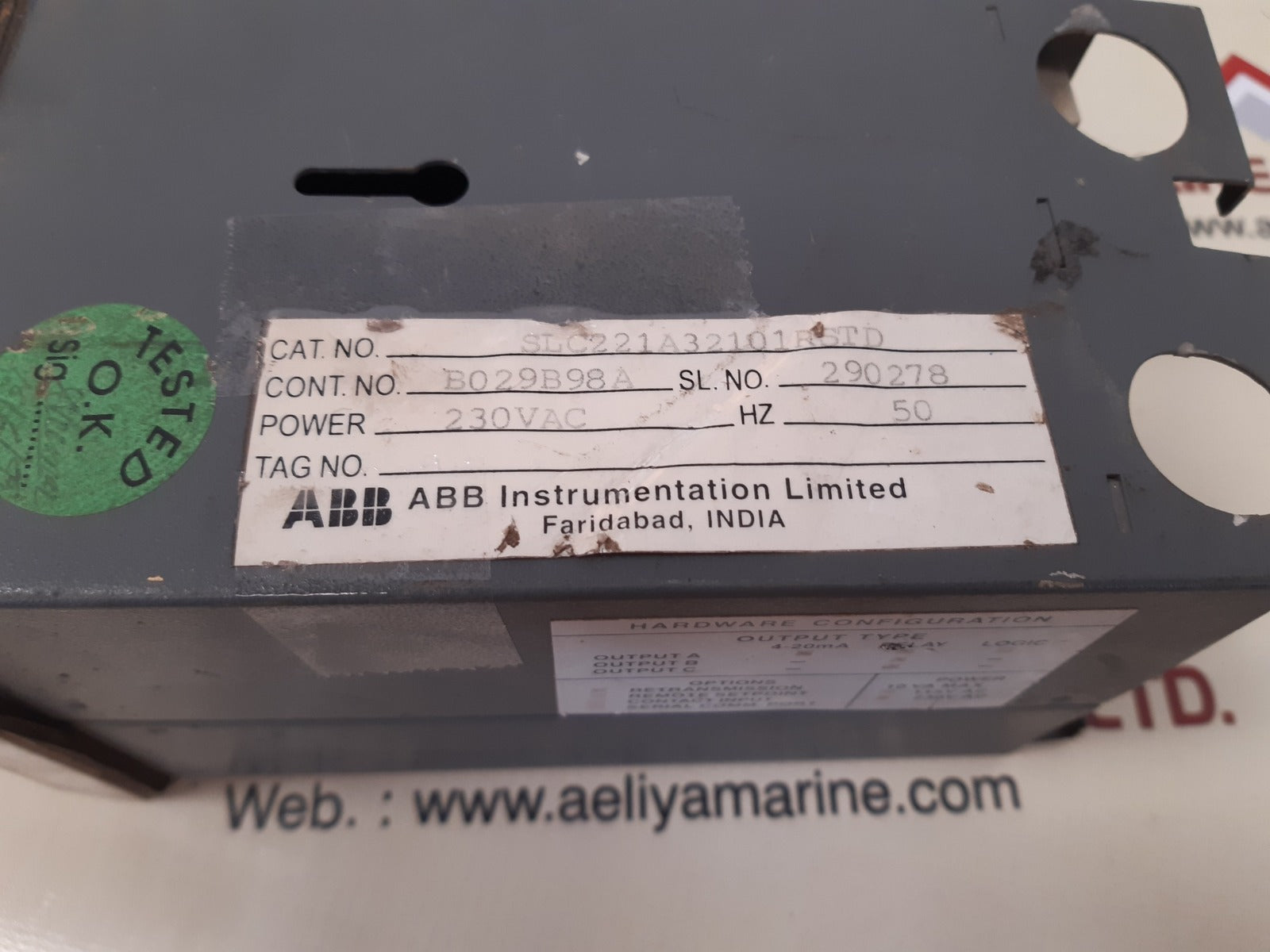 Abb slc 220 controller slc221a32101rstd